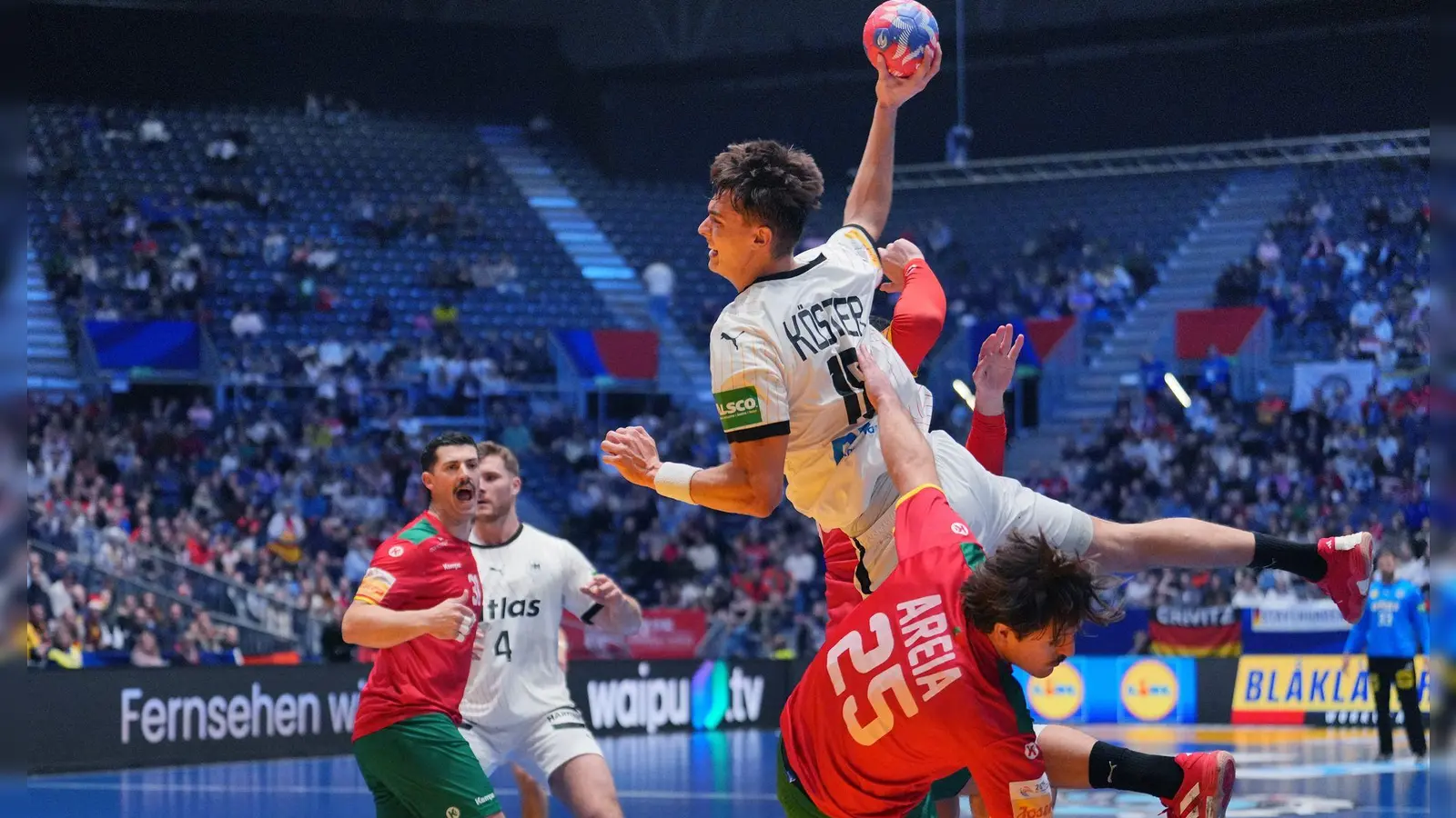 Die deutschen Handballer sind im WM-Viertelfinale gegen Portugal ausgeschieden. (Foto: Soeren Stache/dpa)