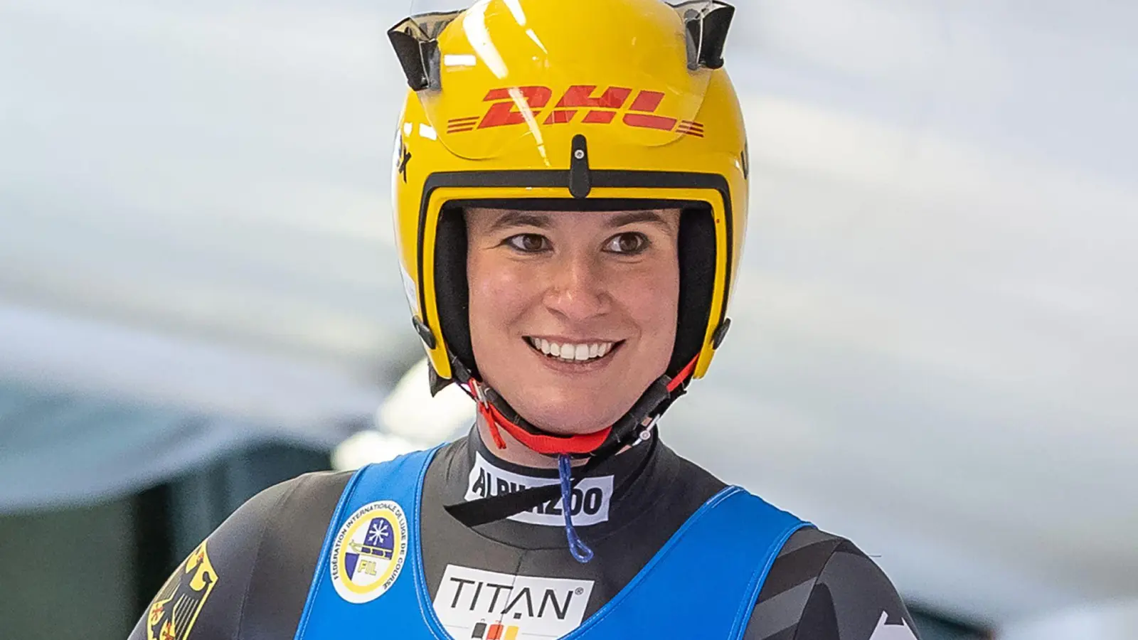 Rodlerin Natalie Geisenberger aus Deutschland führt nach dem zweiten von vier Läufen. (Foto: Expa/Johann Groder/APA/dpa)