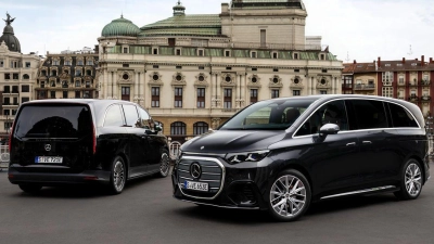 Neuer Mercedes-Benz VLE: Bestellbar ist er schon, ab Herbst soll die elektrische Großraumlimousine ausgeliefert werden. (Foto: -/Mercedes-Benz AG/dpa-tmn)