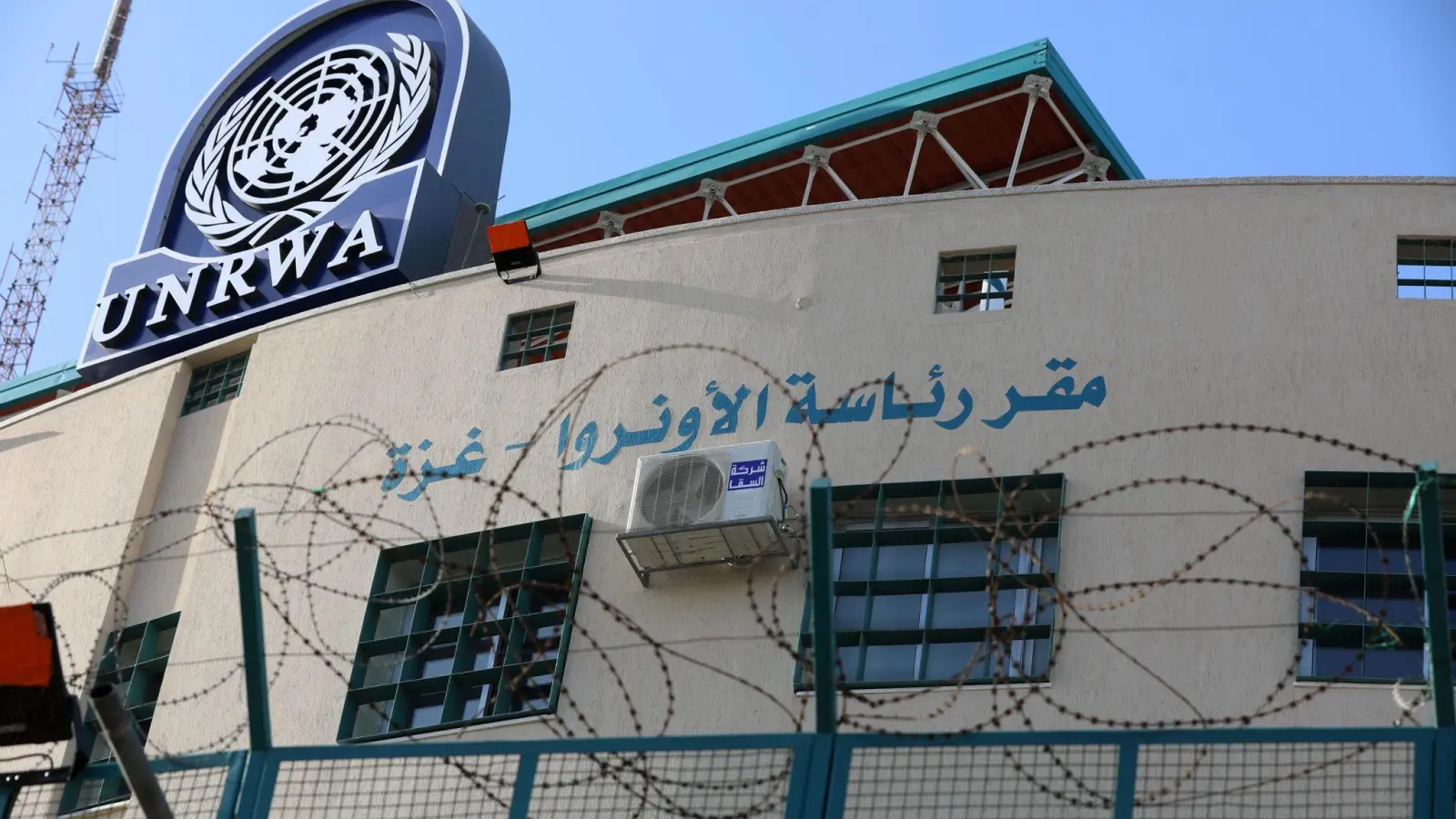 Das UNRWA-Hauptquartier in Gaza (Foto: Ashraf Amra/Zuma Press/dpa)