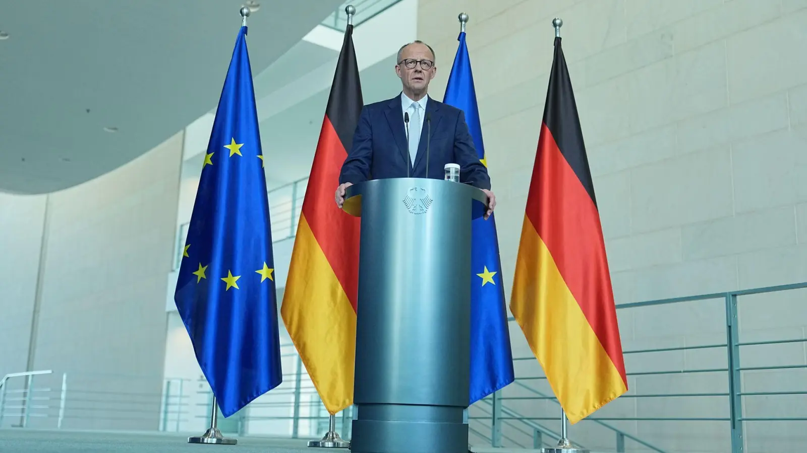 Der Weg zum Frieden im Iran ist kein einfacher, betont Kanzler Friedrich Merz. (Foto: Michael Kappeler/dpa)