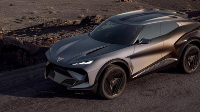 Die Cupra-Studie Tindaya wirkt wie aus einem Batman-Film. (Foto: Seat Cupra/dpa-tmn)