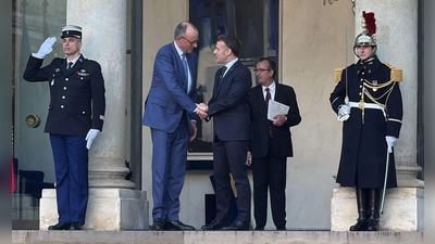 Bundeskanzler Merz nimmt an den Pariser Beratungen zu einer Absicherung eines Waffenstillstands oder Friedens in der Ukraine  teil. (Foto: Rachel Sommer/dpa)