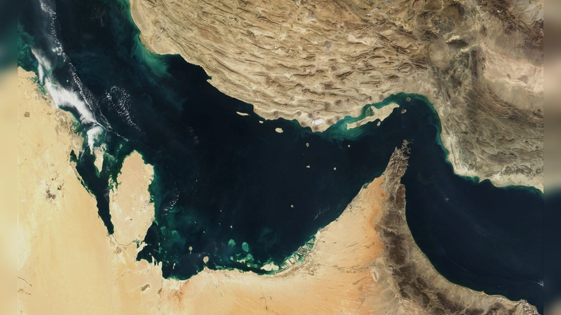 Die Straße von Hormus hat große Bedeutung für die Weltwirtschaft. (Archivbild) (Foto: -/The Visible Earth/NASA/dpa)