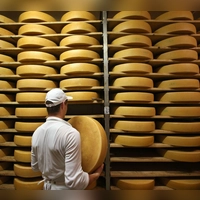 Wer Wert darauf legt, dass der Bergkäse auch tatsächlich von einer Alm kommt, sollte auf das EU-Siegel „geschützte Ursprungsbezeichnung (g. U.)“ achten. (Foto: Karl-Josef Hildenbrand/dpa/dpa-tmn)