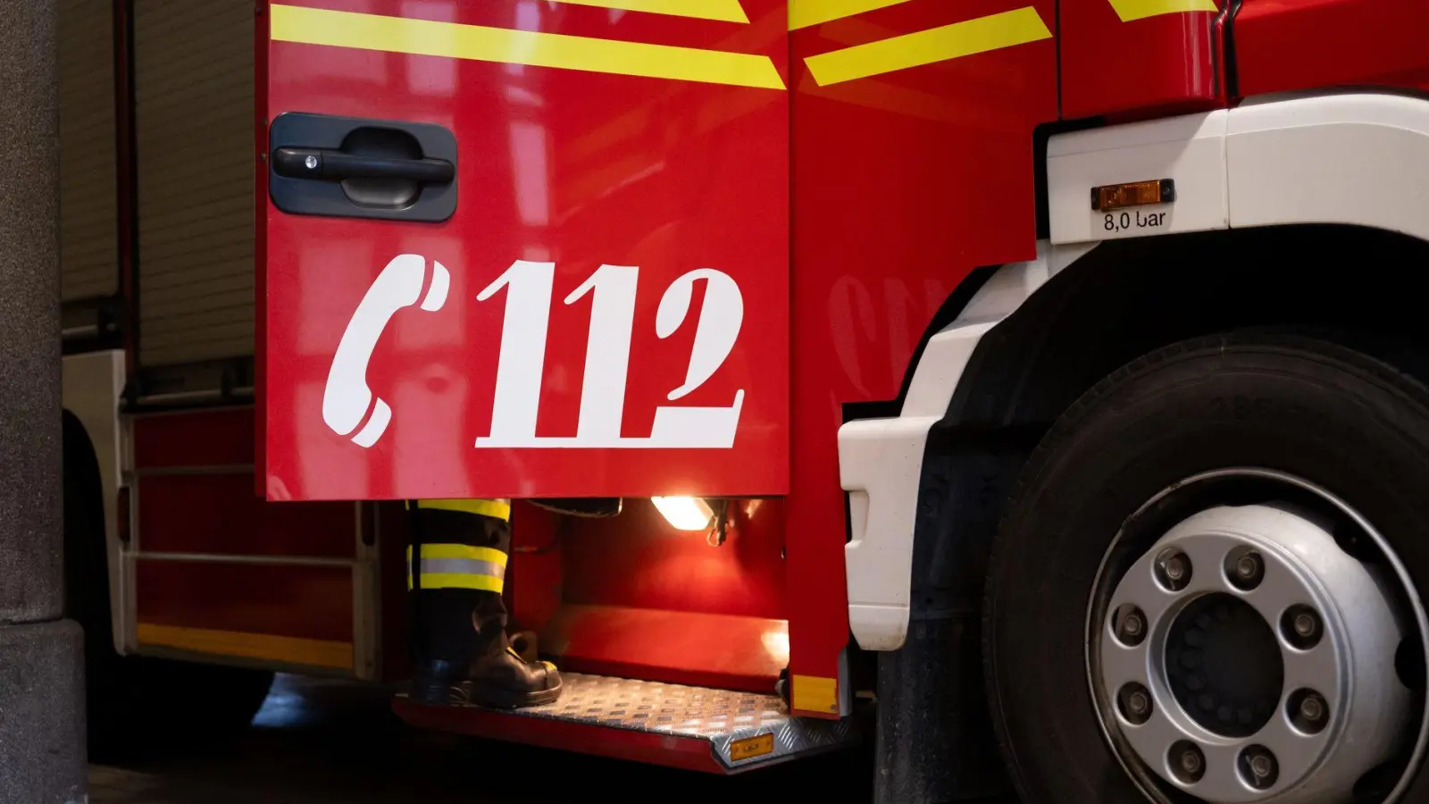 Die Feuerwehr löschte den Brand. (Symbolbild) (Foto: Niklas Treppner/dpa)