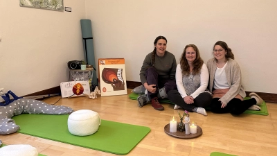 Melanie Dumke, Natascha Fraunholz und Sarah Decombe (von links) wollen im Hebammenhaus Dinkelsbühl werdende Mütter und deren Familien ein umfassendes Betreuungsangebot bieten. (Foto: Martina Haas)