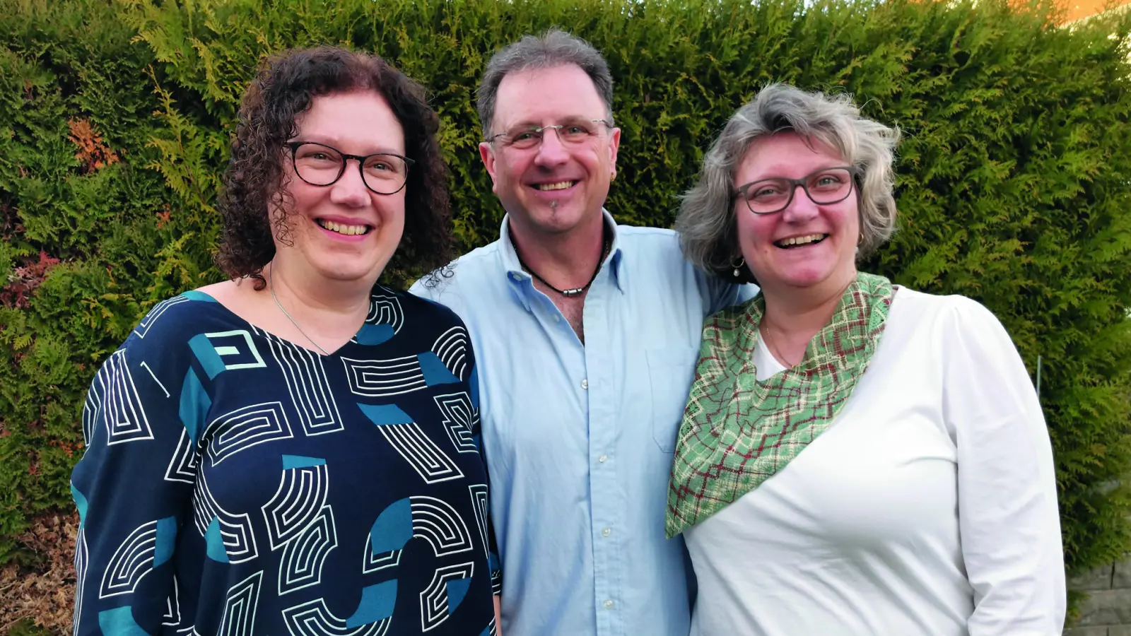 Leiten die Selbsthilfegruppe Syrinxfreunde Nordbayern: Ulrike Schellm, Stefan und Silke Saarow.  (Foto: Stefan Saarow)