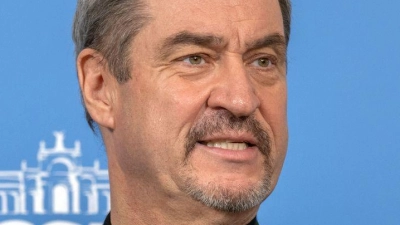 CSU-Chef Söder beklagt sich über eine fehlende Unterstützung im Land für die Demonstranten im Iran.  (Foto: Pia Bayer/dpa)