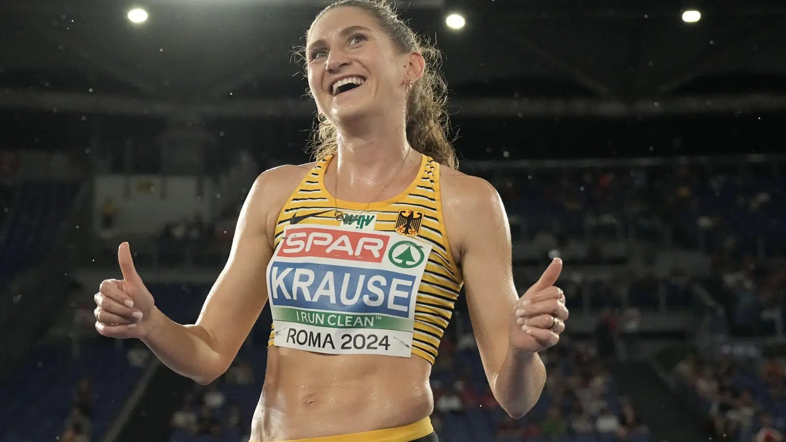 Spitzen-Leichtathletin Gesa Felicitas Krause hat ihre Verlobung bekanntgegeben. (Foto: Michael Kappeler/dpa)