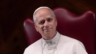 Wirbt für mehr Klimaschutz: Papst Leo.  (Foto: Maria Grazia Picciarella/SOPA Images via ZUMA Press Wire/dpa)