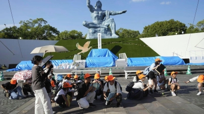 In Folge des Bebens trafen nach entsprechender Warnung Flutwellen bis zu einem Meter Höhe auf die Küste. (Foto: Uncredited/Kyodo News/AP)