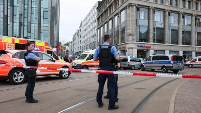 Ein mutmaßlicher Amokfahrer hat in Leipzig mehrere Menschen getötet und verletzt.  (Foto: Jan Woitas/dpa)
