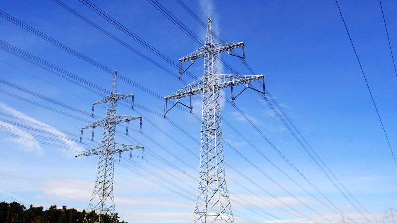 Vom Umspannwerk Raitersaich gehen viele Tennet-Leitungen mit 220- und 380 kV ab. In der Bildmitte ist die bestehende Westbayernring-Leitung zu sehen. (Foto: Heinz Wraneschitz)