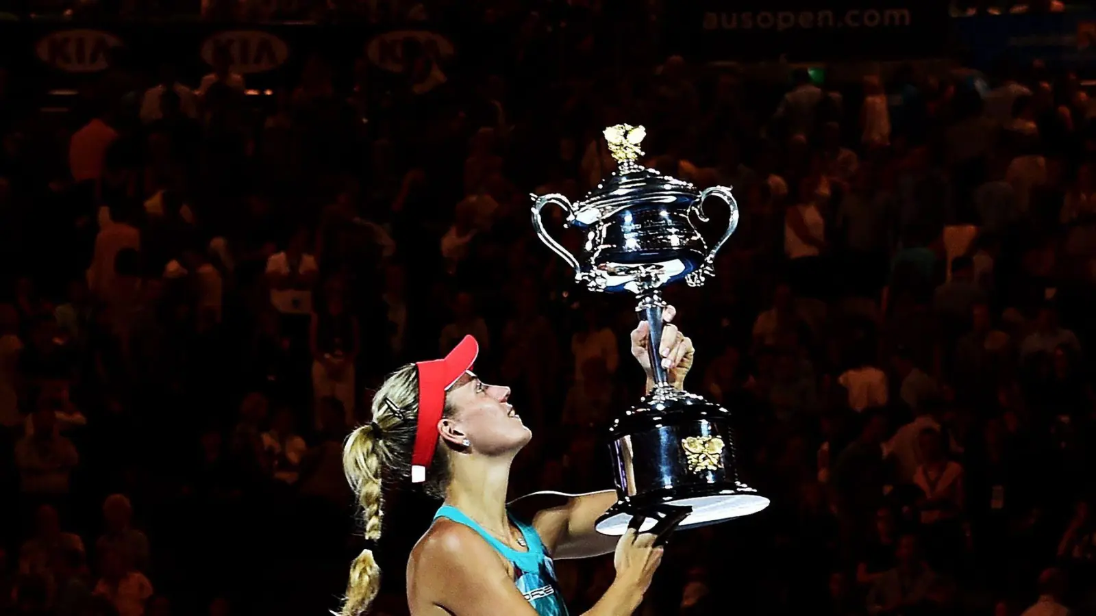Angelique Kerber gewann vor zehn Jahren bei den Australian Open ihren ersten Grand-Slam-Titel. (Foto: Tracey Nearmy/AAP/dpa)