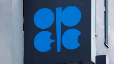 Das Opec-Logo am Hauptquartier der Organisation in Wien. (Foto: Lisa Leutner/AP/dpa)