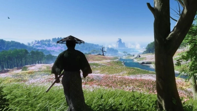 Kleine Details und große Weiten: Grafisch kann „Ghost of Tsushima“ einen Spiele-PC zum Schwitzen bringen. (Foto: Sony/dpa-tmn)