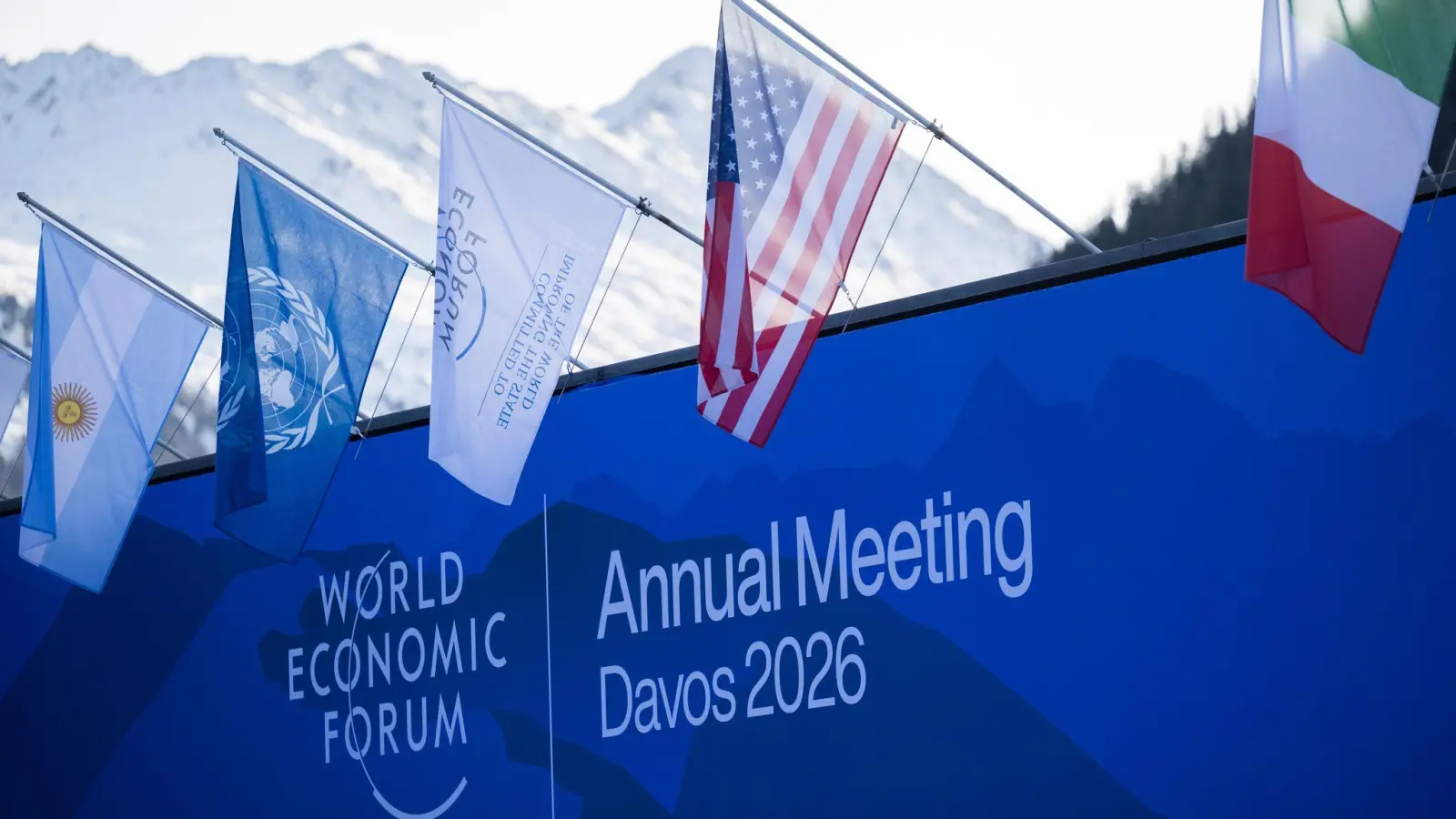 Krisentreffen in Davos: Die Europäer legen vor beim WEF. (Foto: Gian Ehrenzeller/KEYSTONE/dpa)