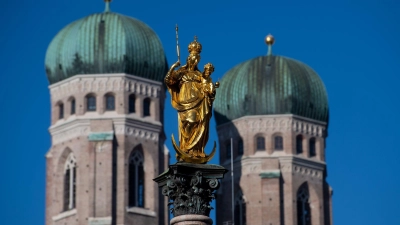 Die Münchner Mariensäule wurde im 17. Jahrhundert eingeweiht. (Archivbild) (Foto: Sven Hoppe/dpa)