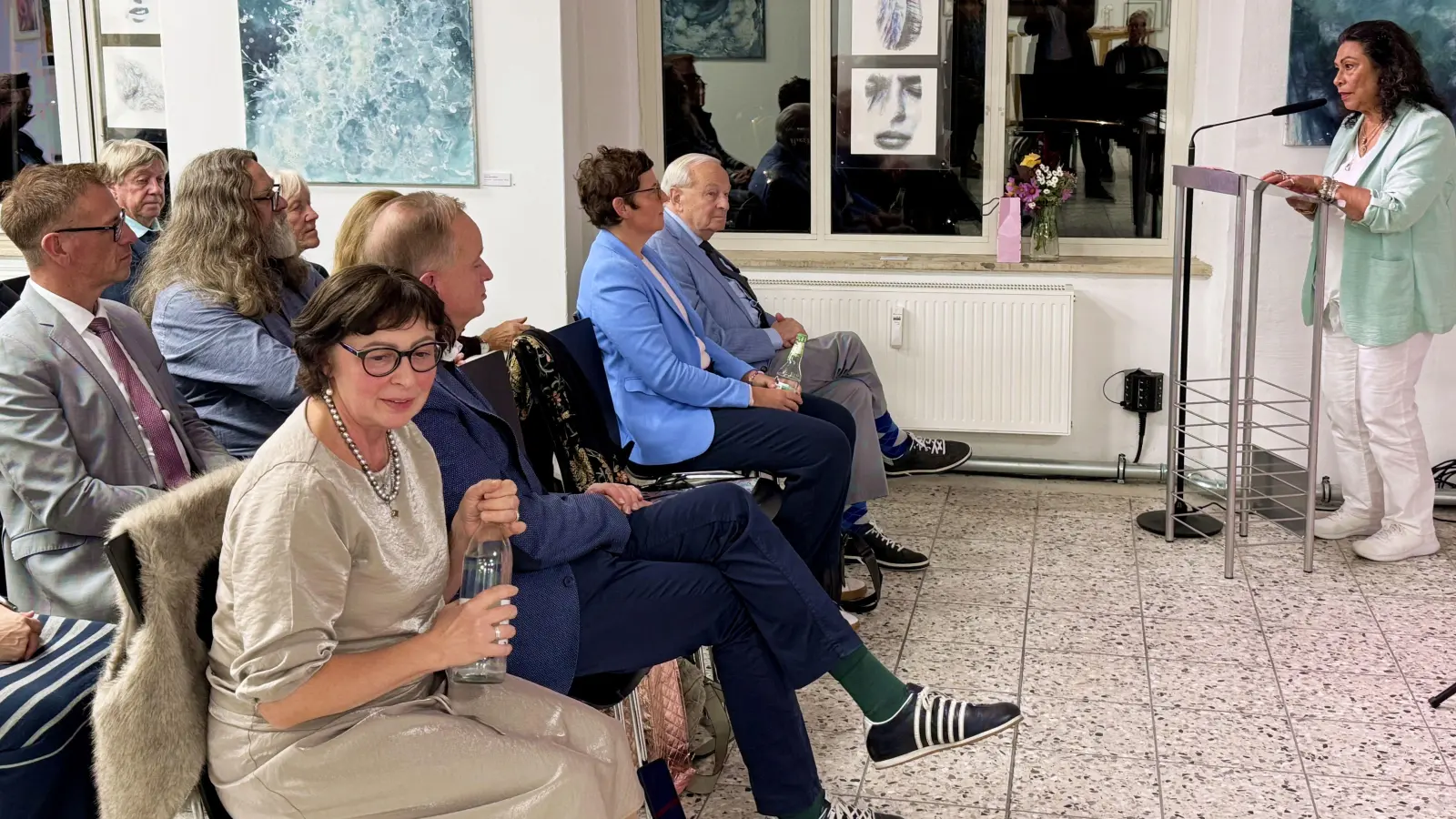 Als eine große zivilgesellschaftliche Initiative in Deutschland bezeichnete die Vorsitzende des Integrationsbeirats, Villy Wiegel, die Interkulturellen Wochen. (Foto: Oliver Herbst)