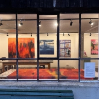 Ausstellung im Großformat von Tina Bönsch und Sabine Nollek im Atelier von Art+Farbe. (Foto:  Sabine Nollek)