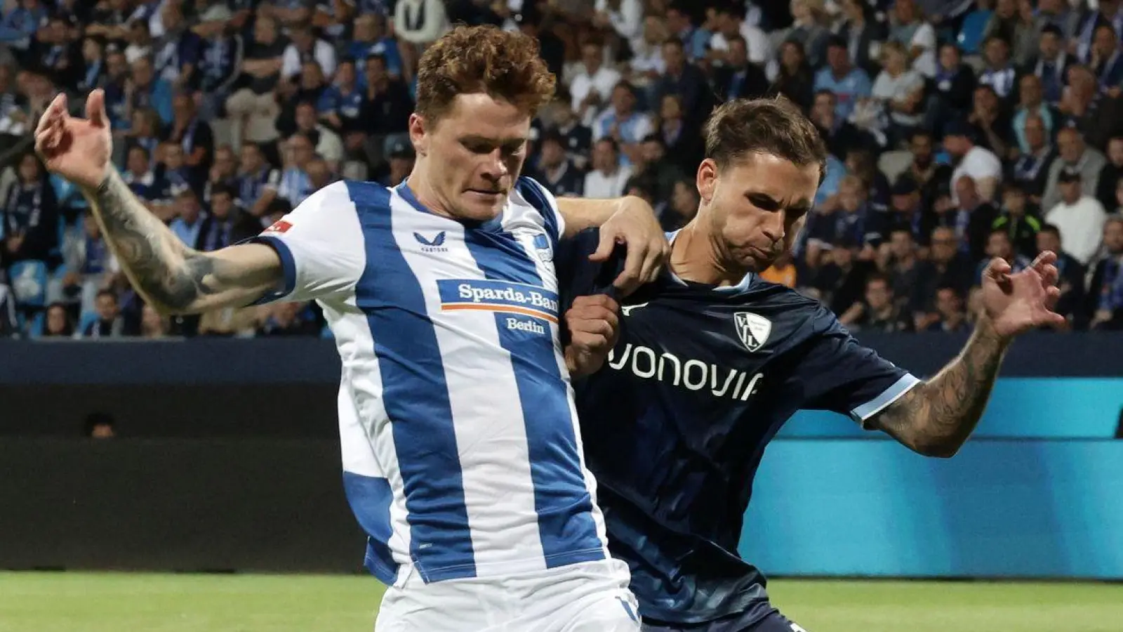 Sebastian Grönning sorgte mit seinem Treffer für den Auftaktsieg von Hertha BSC. (Foto: David Ebener/dpa)