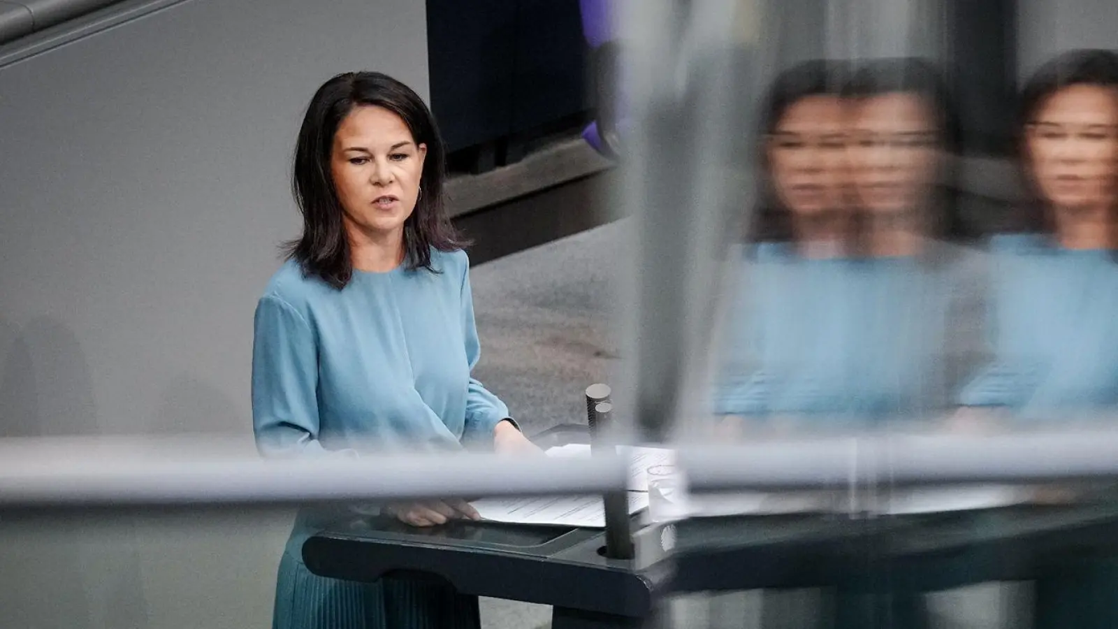 Außenministerin Annalena Baerbock: „Wir werden als Demokratinnen und Demokraten Europas unsere europäische Demokratie verteidigen.“ (Foto: Kay Nietfeld/dpa)