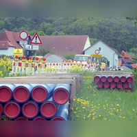 Im Ipsheimer Ortsteil Weimersheim gab es bereits im Jahr 2021 Kanalbauarbeiten. (Foto: Günter Blank)