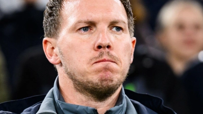 Bundestrainer Julian Nagelsmann bedauert die Verletzung von Serge Gnabry. (Archivbild) (Foto: Tom Weller/dpa)