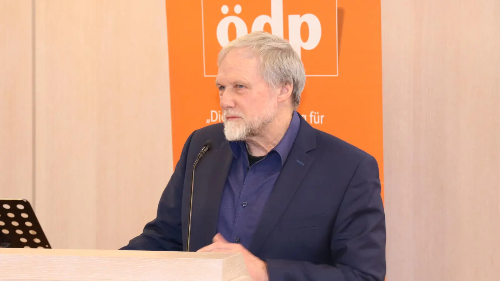 Günther Brendle-Behnisch, hier beim Jahresempfang der ÖDP, gehört bald nicht mehr dem Ansbacher Kreistag an. (Foto: Thomas Schaller)