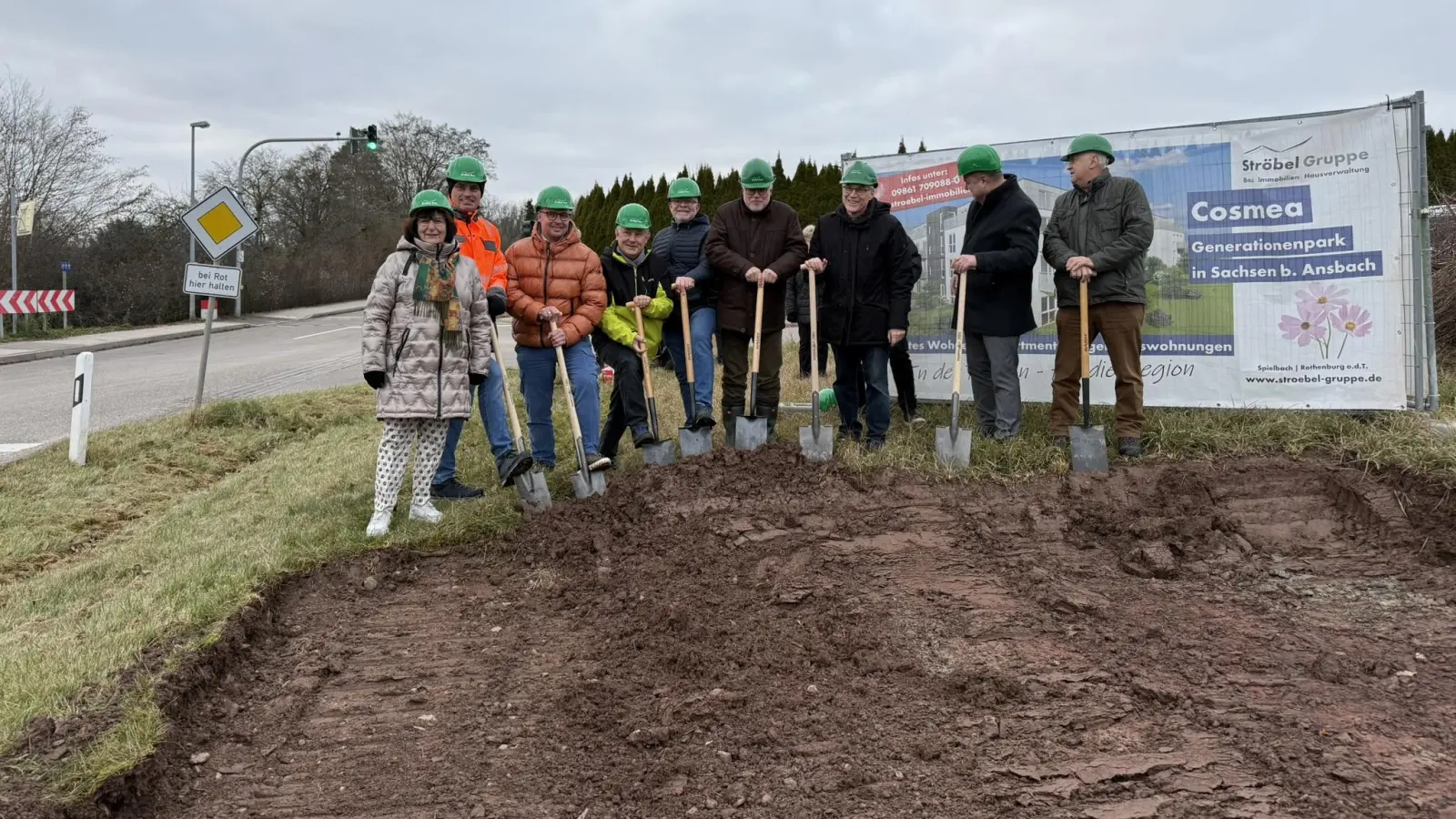 Der erste Schritt ist gemacht: Ende November erfolgte der Spatenstich für den Generationenpark in Sachsen. (Foto: privat)