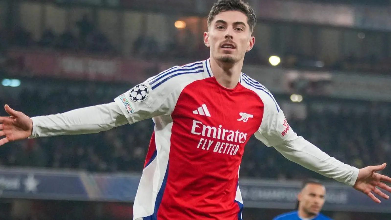 So sehen ihn die Arsenal-Fans am liebsten: Kai Havertz. (Archivbild) (Foto: Kin Cheung/AP/dpa)