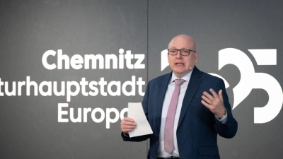 Oberbürgermeister Sven Schulze (SPD): Kulturhauptprogramm hat Zielmarke von 2 Millionen Besuchern übertroffen.  (Foto: Sebastian Kahnert/dpa)