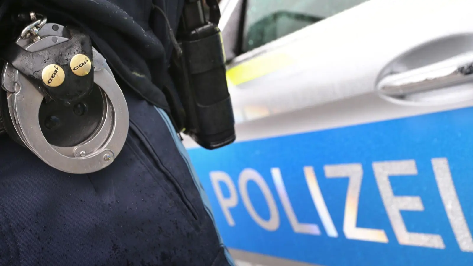 Die Polizei fahndete mit mehreren Streifen und einem Hubschrauber nach einem geflohenen Abschiebehäftling (Symbolbild) (Foto: Karl-Josef Hildenbrand/dpa)