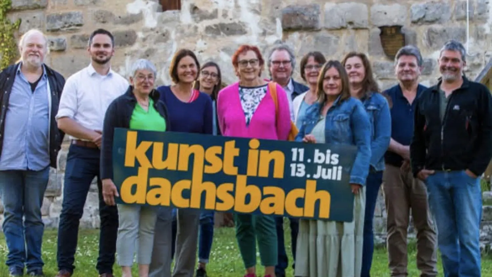 Das Organisationsteam der „Kunst in Dachsbach“ sorgt für ein buntes Kulturwochenende. (Foto: Nicole Gunkel)