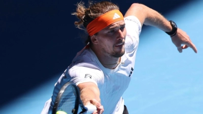 Australian Open: Alexander Zverev aus Deutschland spielt gegen Diallo aus Kanada. (Foto: Marcin Cholewinski/ZUMA Press Wire/dpa)