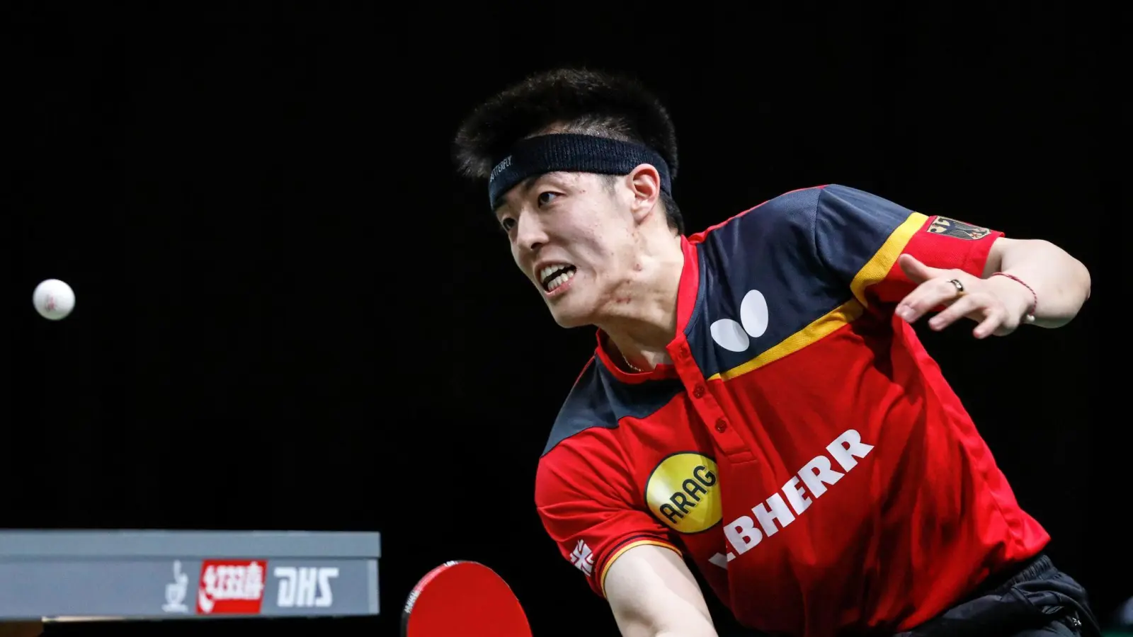 Tischtennis-Europameister Qiu Dang gewann sein Einzel im Finale der Europaspiele. (Foto: Li Yahui/Xinhua/dpa)