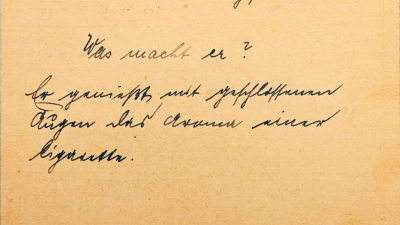 Mit etwas Mühe ließ sich die teilweise in altdeutscher Schrift verfasste Botschaft entziffern. (Repro: Jim Albright)