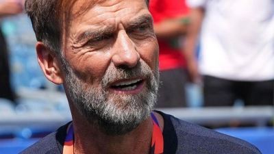 Jürgen Klopp ist während der WM als TV-Experte im Einsatz. (Foto: Martin Meissner/AP/dpa)