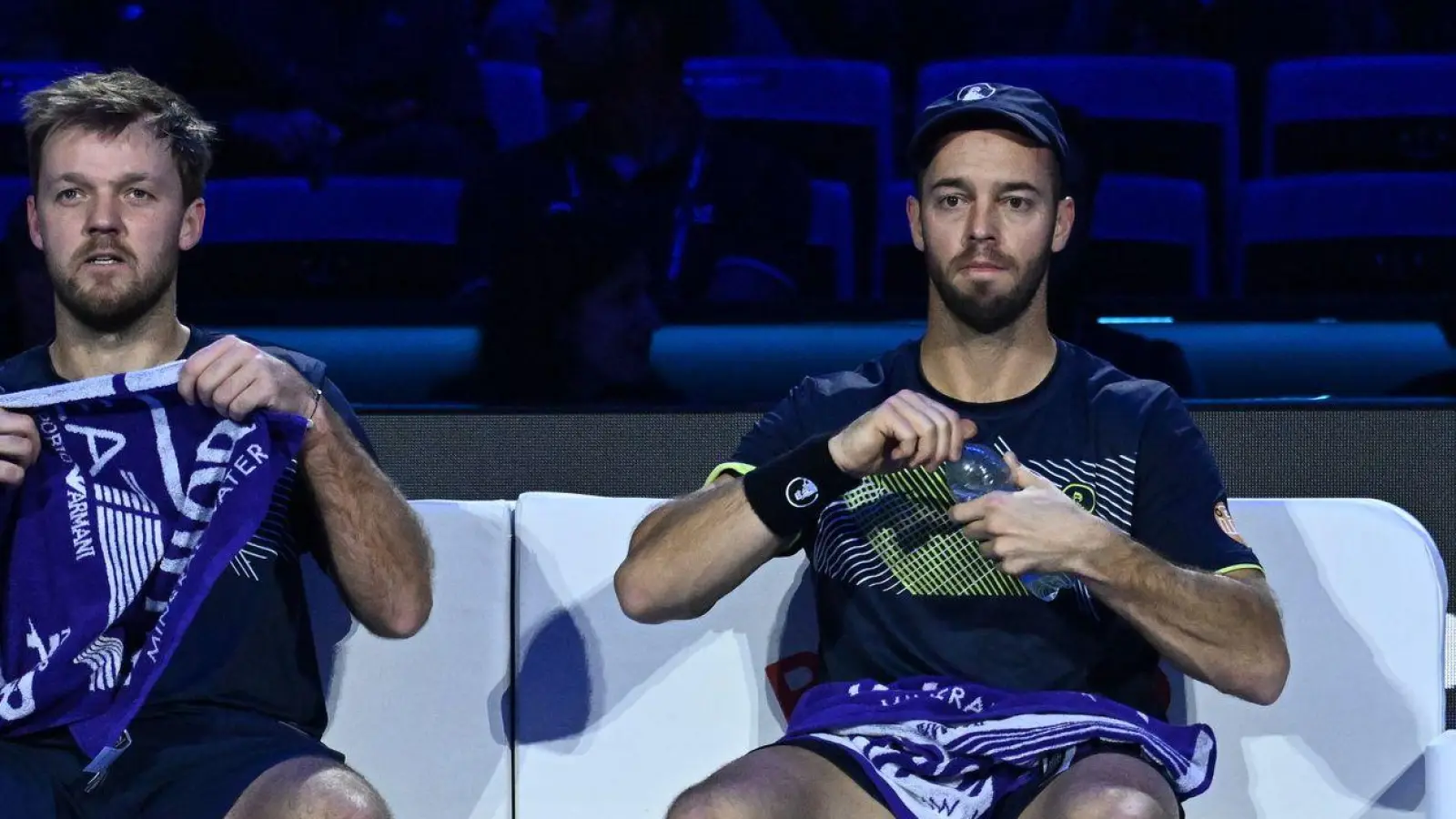 Kevin Krawietz (l) und Tim Pütz (r) stehen im Endspiel des Tennis-Saisonfinals. (Foto: Domenico Cippitelli/Ipa Sport/LiveMedia/IPA via ZUMA Press/dpa)