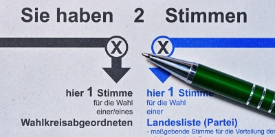 Über die Erststimme werden die Direktkandidaten gewählt, über die Zweitstimme die Zusammensetzung des Bundestages. (Archivbild) (Foto: Patrick Pleul/dpa-Zentralbild/ZB)