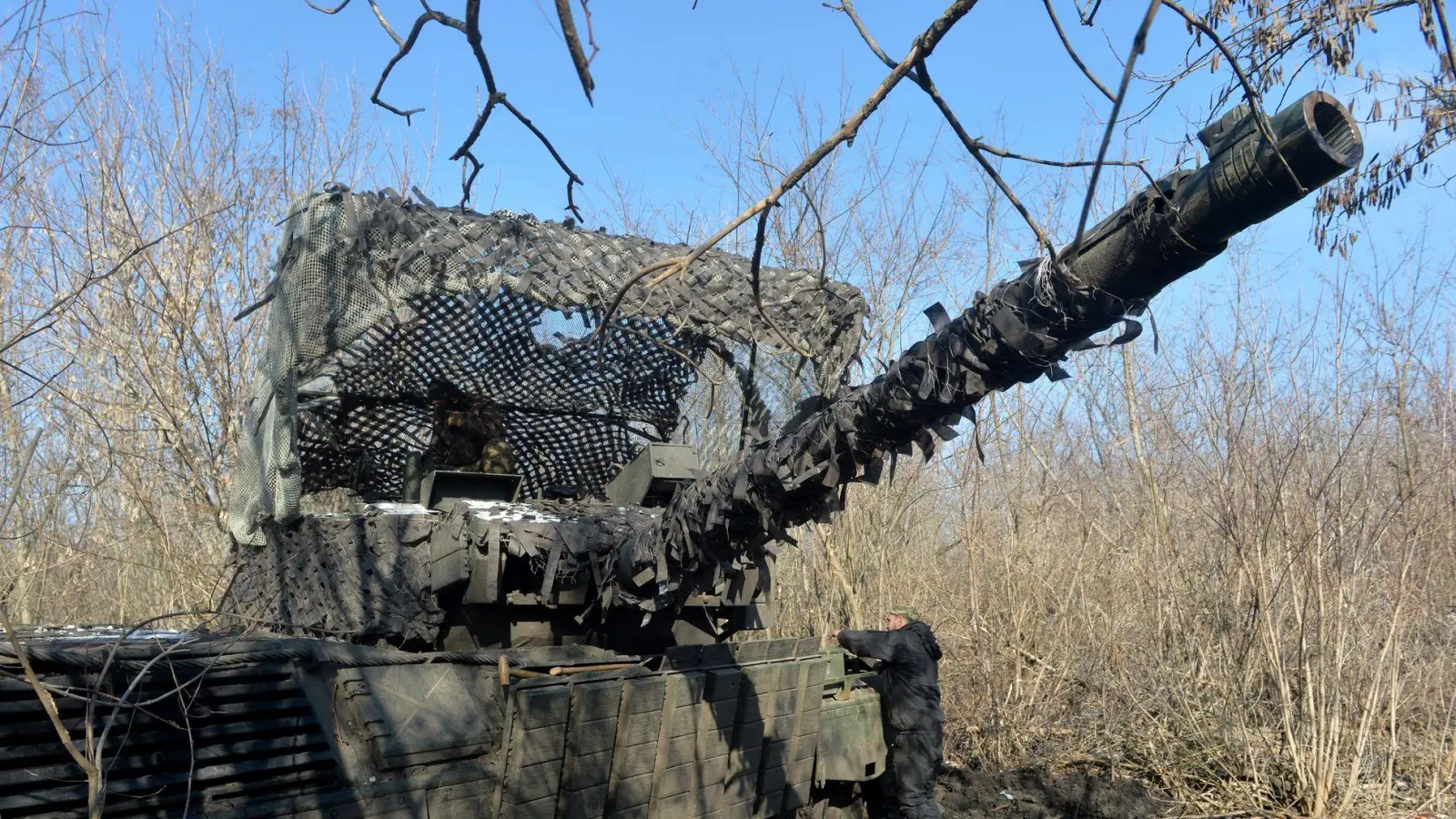 Einige Militärbeobachter folgern aus Angaben zum Frontgeschehen, dass die Ukraine eine erste Frühjahrsoffensive der Russen habe abwehren können.  (Foto: Oleksandr Klymenko/ukrin/dpa)