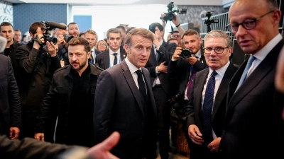 Diese vier Staats- und Regierungschefs treffen sich nicht zum ersten Mal um über den Ukraine-Krieg sprechen. (Archivbild) (Foto: Kay Nietfeld/dpa)
