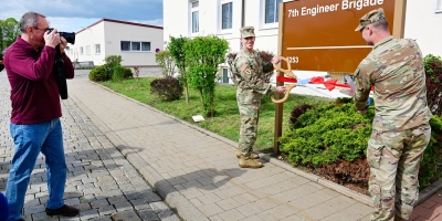 Erst im April diesen Jahres wurde im feierlichen Rahmen der Ausbau der Barton-Kaserne für 300 Millionen US-Dollar verkündet. (Archivfoto: Jim Albright)