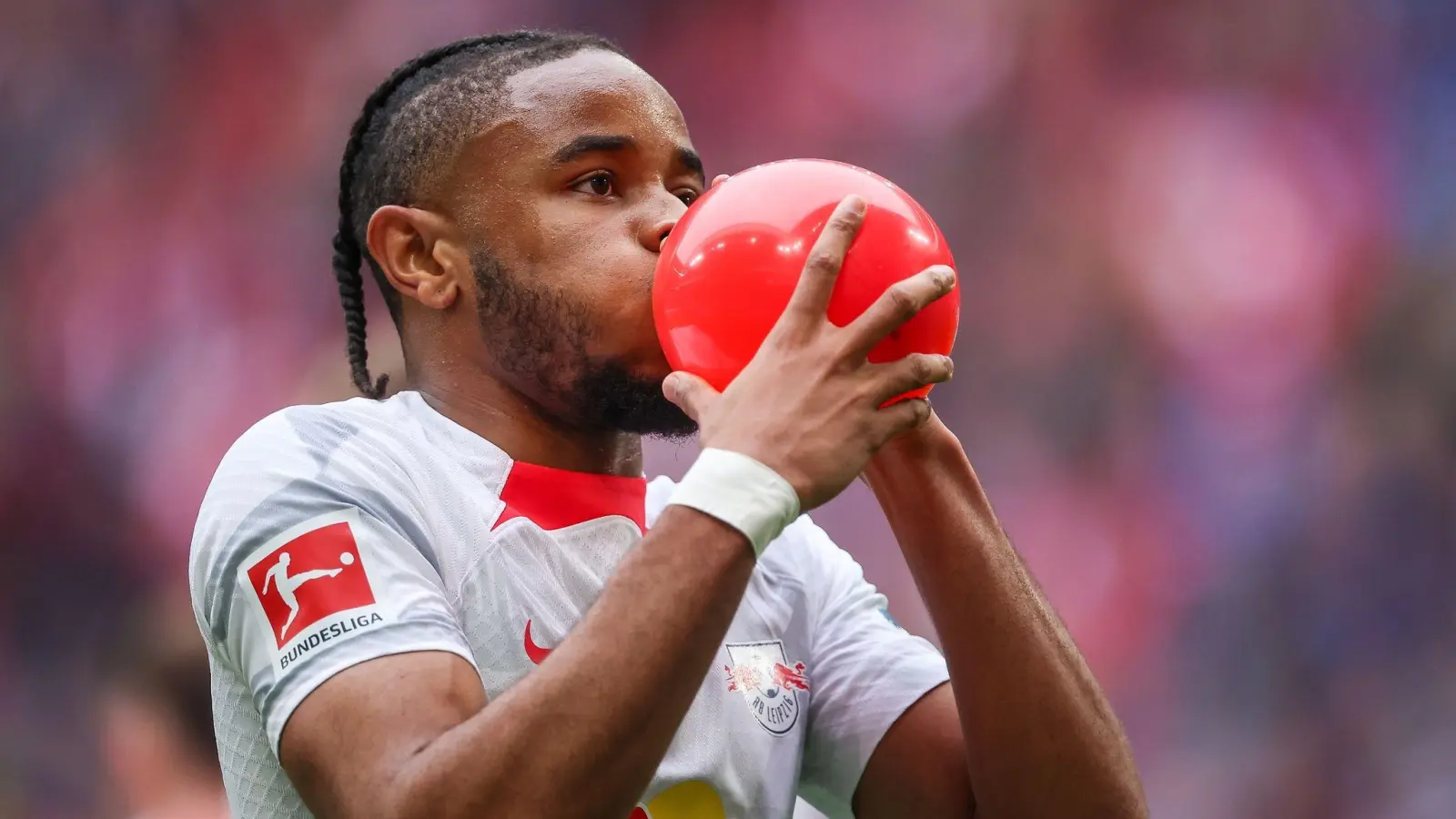 Christopher Nkunku leitete Leipzigs Sieg gegen Hoffenheim ein. (Foto: Jan Woitas/dpa)