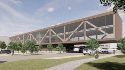 So wird das neue Lager für Bekleidung und Ausrüstung der Bundeswehr-Soldatinnen und Soldaten voraussichtlich aussehen.  (Grafik: Keller Group)