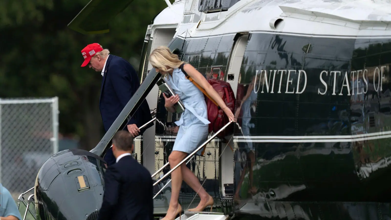 Natalie Harp gilt als enge Vertraute von US-Präsident Donald Trump. (Archivbild) (Foto: Jose Luis Magana/AP/dpa)