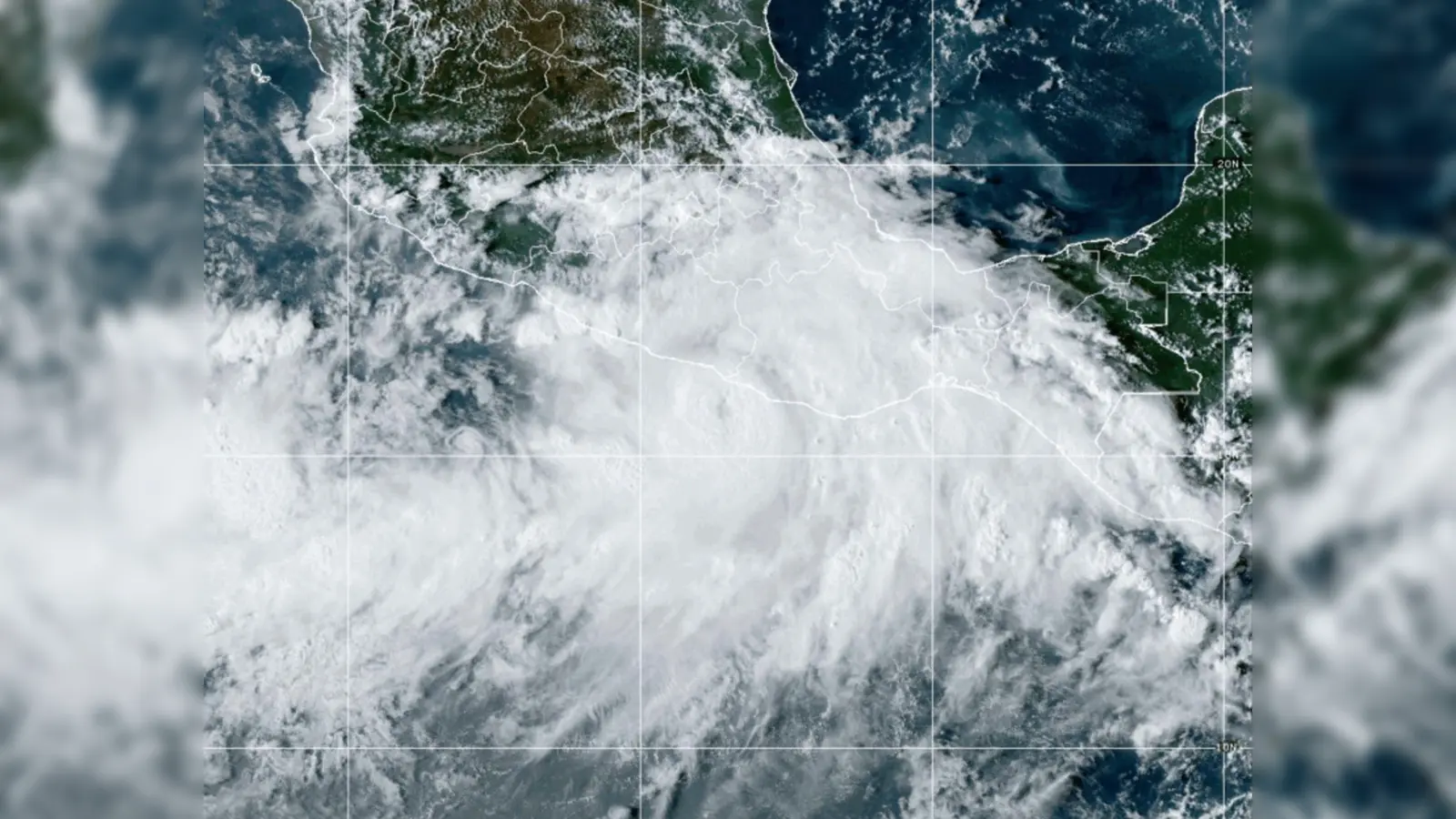 „John“ wurde von einem Tropensturm zu einem Hurrikan der Kategorie drei von maximal fünf auf der Hurrikan-Windskala hochgestuft. (Foto: -/National Oceanic and Atmospheric Administration via AP/dpa)