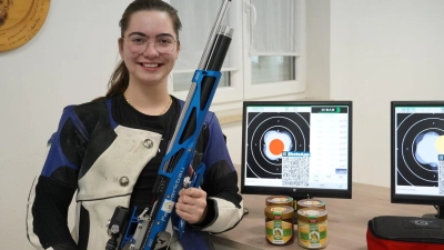 Süße Belohnung: Die Nummer eins Alyssa Ott erzielte erstmals in dieser Saison 400 Ringe. (Foto: Markus Retta)