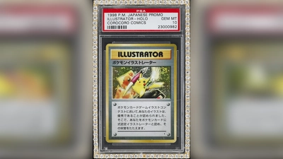 Der Youtuber und Wrestler Logan Paul ließ die Karte versteigern.  (Foto: -/Auktionshaus Goldin/dpa)